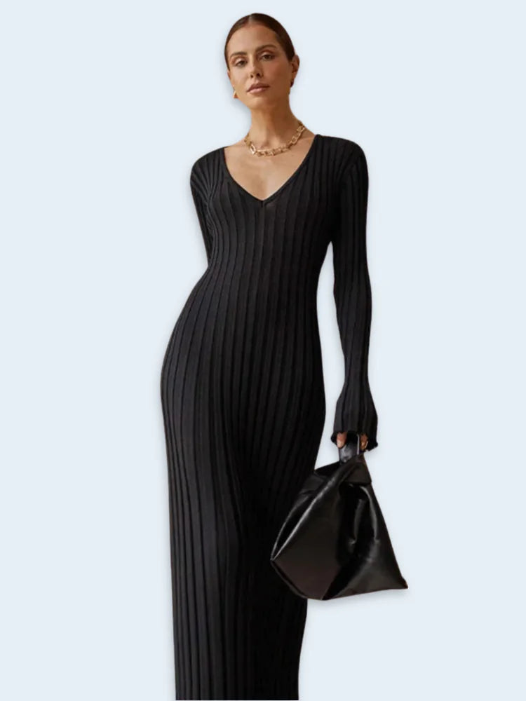 Fashion Personalized Knitted Dress For Women TETAEA
